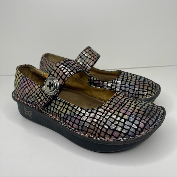 Alegria Shoes - Alegria Women’s EU36 US 5-5.5 Mary Jane Comfort Nursing Shoes Rainbow Metallic
